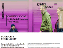Tablet Screenshot of graetzlhotel.com